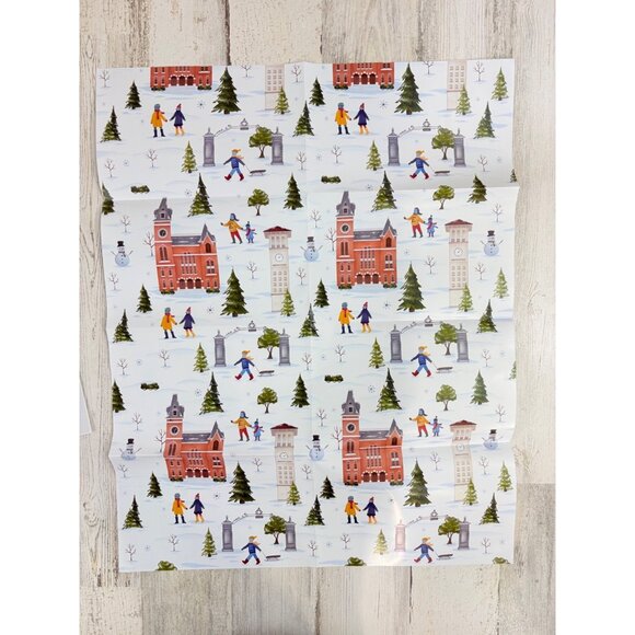 Emory University Wrapping Paper Sheet Gift Tag Stickers - Picture 3 of 6